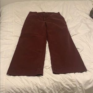 Lou and Grey maroon wide leg pants